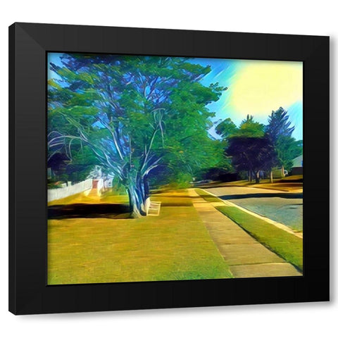 Coldbrook Lane Black Modern Wood Framed Art Print by Butcher, Sarah