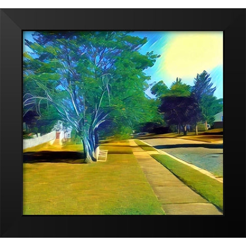 Coldbrook Lane Black Modern Wood Framed Art Print by Butcher, Sarah