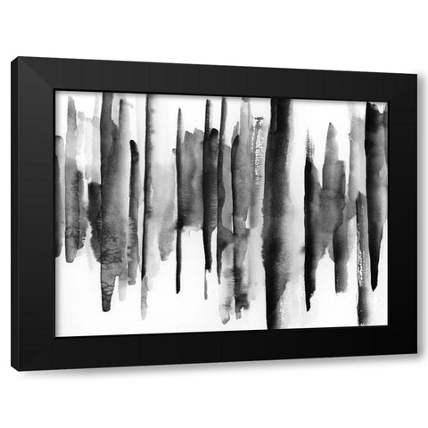 Band W 2 Black Modern Wood Framed Art Print by vdk atelier