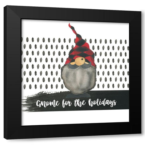 Come for the Holidays Black Modern Wood Framed Art Print with Double Matting by Stella & Jack Studio
