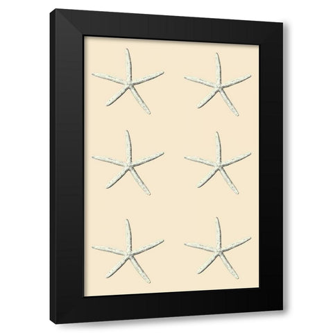 SeaStar 2 Multi Cream Black Modern Wood Framed Art Print by Carlson, Tina