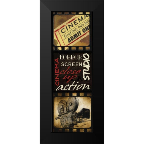 BOX  OFFICE I Black Modern Wood Framed Art Print by Greene, Taylor