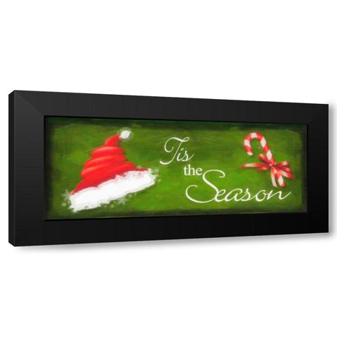 TIS THE SEASON Black Modern Wood Framed Art Print by Greene, Taylor