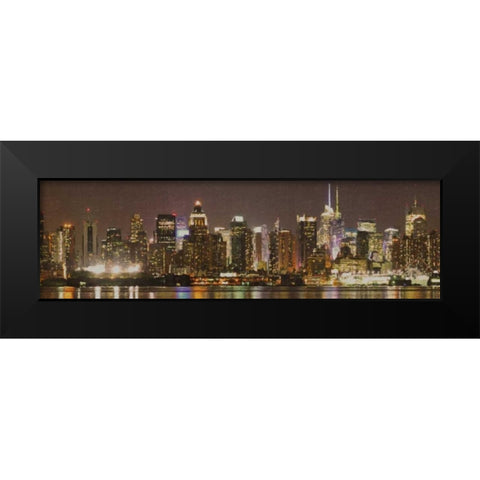 Sepia Skyline Black Modern Wood Framed Art Print by Greene, Taylor