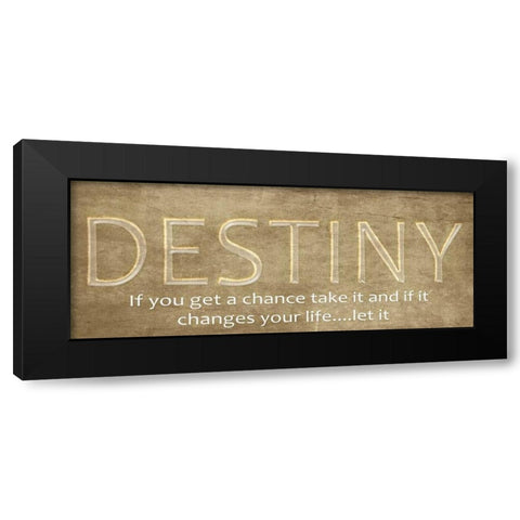 Destiny Black Modern Wood Framed Art Print by Greene, Taylor