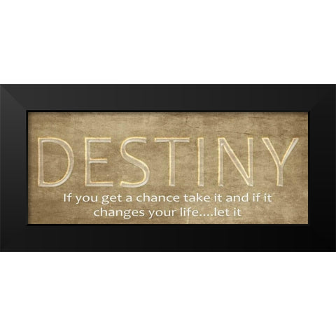 Destiny Black Modern Wood Framed Art Print by Greene, Taylor