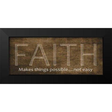 Faith Black Modern Wood Framed Art Print by Greene, Taylor