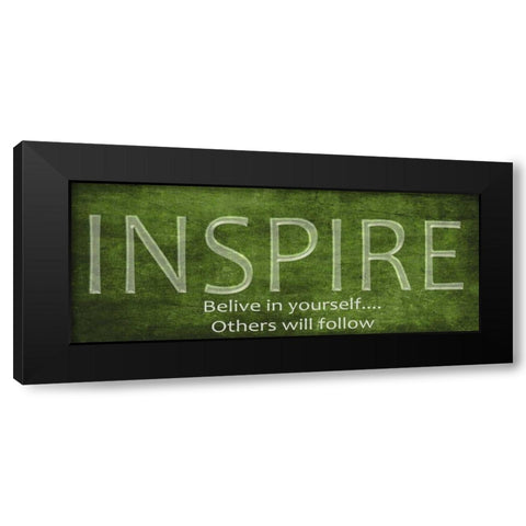 Inspire Black Modern Wood Framed Art Print by Greene, Taylor