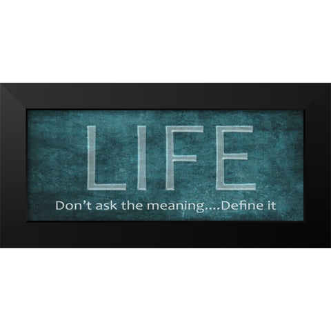 Life Black Modern Wood Framed Art Print by Greene, Taylor