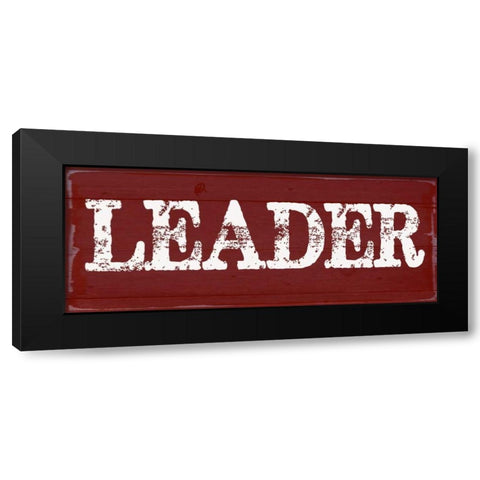 LEADER Black Modern Wood Framed Art Print with Double Matting by Greene, Taylor