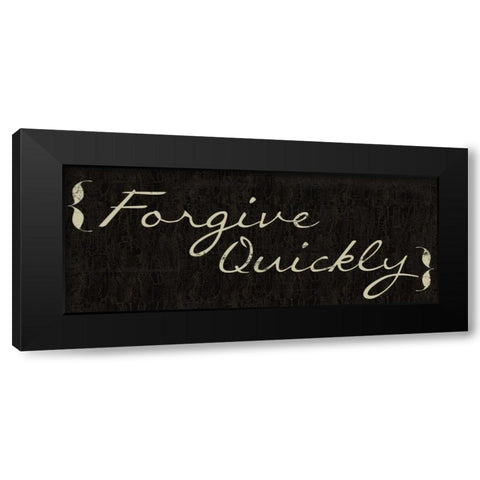 Forgive Black Modern Wood Framed Art Print with Double Matting by Greene, Taylor