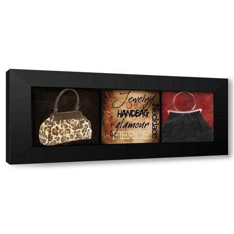 Fashion 9 Patch G Black Modern Wood Framed Art Print by Greene, Taylor