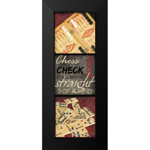 CLASSIC GAMES A Black Modern Wood Framed Art Print by Greene, Taylor