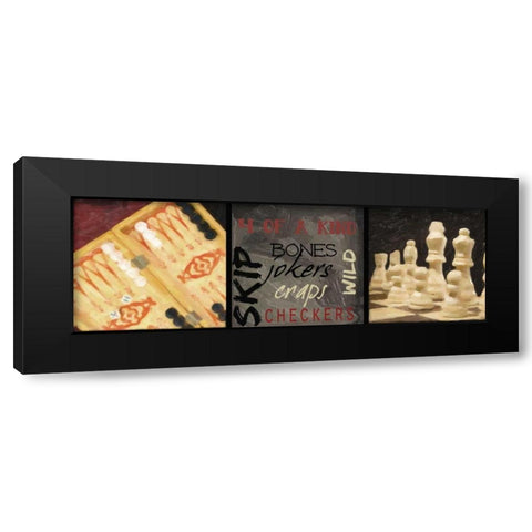 CLASSIC GAMES D Black Modern Wood Framed Art Print by Greene, Taylor