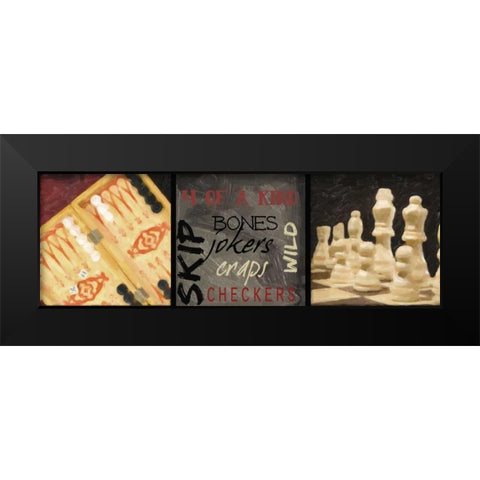 CLASSIC GAMES D Black Modern Wood Framed Art Print by Greene, Taylor