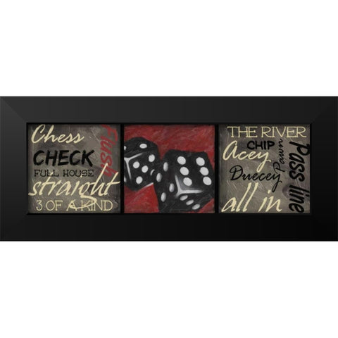 CLASSIC GAMES E Black Modern Wood Framed Art Print by Greene, Taylor