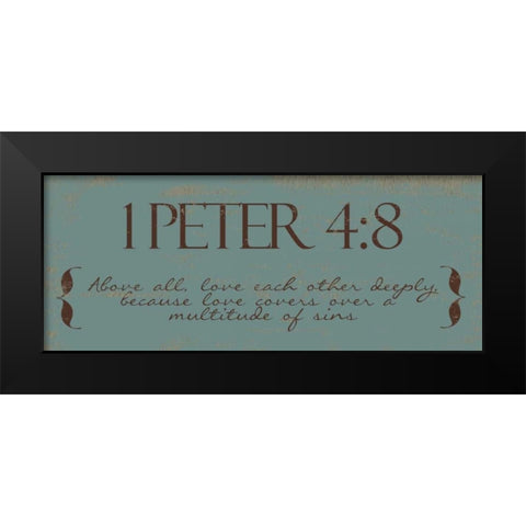 ABOVE ALL Black Modern Wood Framed Art Print by Greene, Taylor