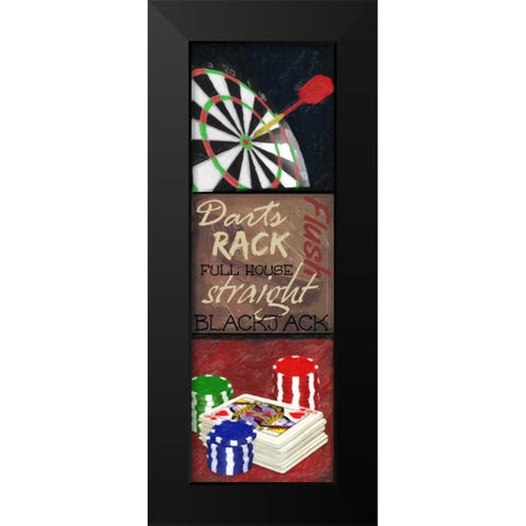 GAMING 9 PATCH 1 Black Modern Wood Framed Art Print by Greene, Taylor