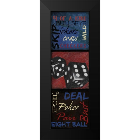 GAMING 9 PATCH 2 Black Modern Wood Framed Art Print by Greene, Taylor