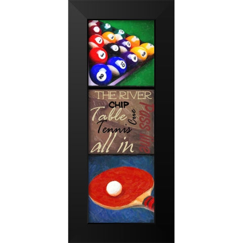 GAMING 9 PATCH 3 Black Modern Wood Framed Art Print by Greene, Taylor