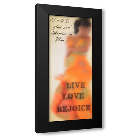 Rejoice Black Modern Wood Framed Art Print with Double Matting by Greene, Taylor