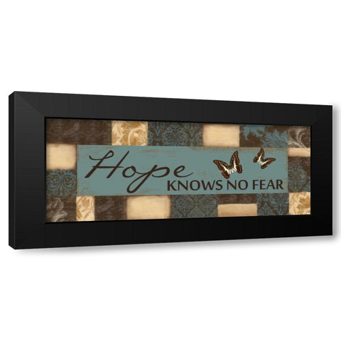 HOPE KNOWS  Black Modern Wood Framed Art Print by Greene, Taylor