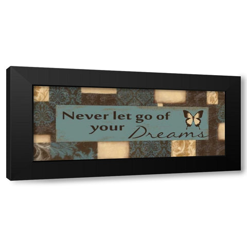Never Let Go Black Modern Wood Framed Art Print by Greene, Taylor