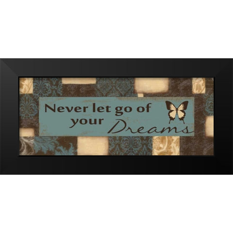 Never Let Go Black Modern Wood Framed Art Print by Greene, Taylor