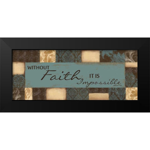 Without Faith Black Modern Wood Framed Art Print by Greene, Taylor