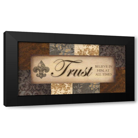 TRUST  NEUTRALS Black Modern Wood Framed Art Print with Double Matting by Greene, Taylor