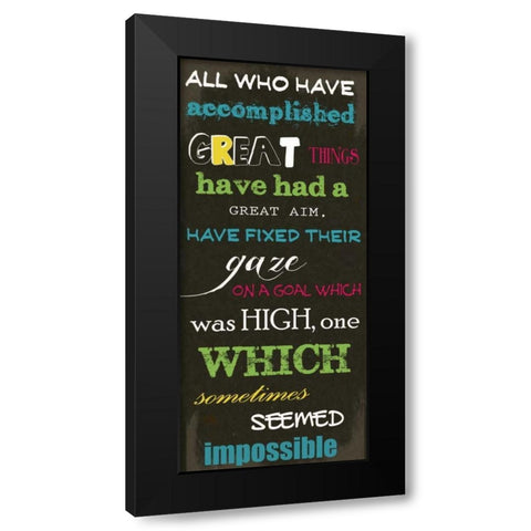 ALL WHO HAVE N Black Modern Wood Framed Art Print with Double Matting by Greene, Taylor