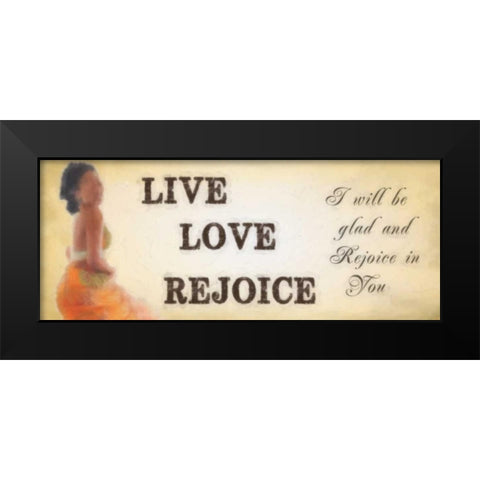 PANEL 2 Black Modern Wood Framed Art Print by Greene, Taylor