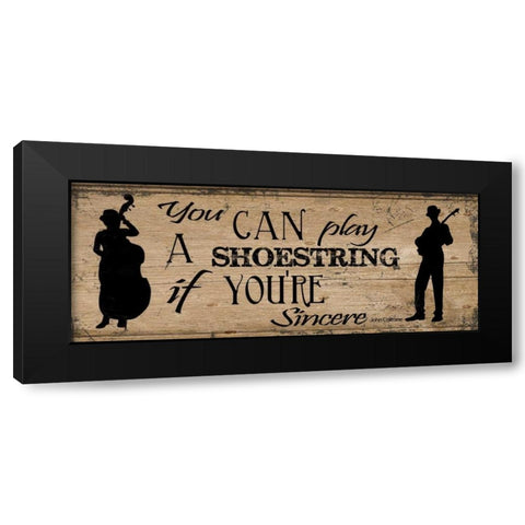 SHOESTRING Black Modern Wood Framed Art Print with Double Matting by Greene, Taylor