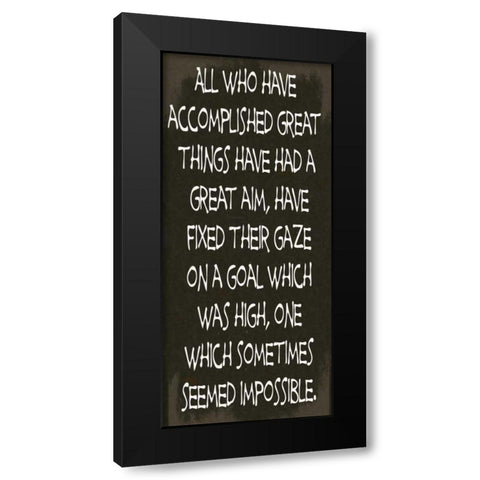 ALL WHO HAVE Black Modern Wood Framed Art Print by Greene, Taylor