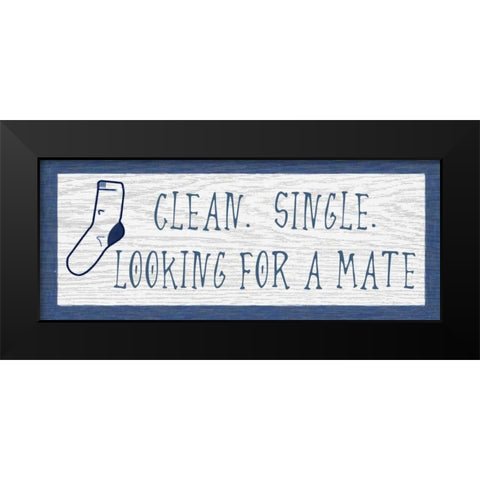 CLEAN AND SINGLE Black Modern Wood Framed Art Print by Greene, Taylor