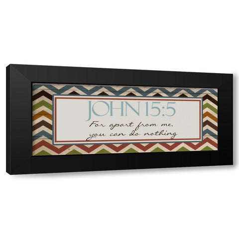 APART FROM ME Black Modern Wood Framed Art Print with Double Matting by Greene, Taylor