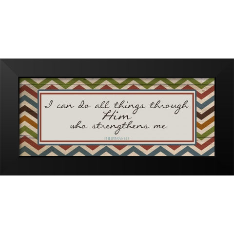 I CAN DO ALL F Black Modern Wood Framed Art Print by Greene, Taylor