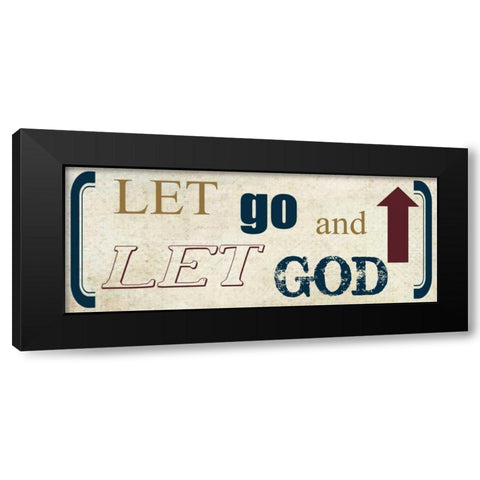Let Go Black Modern Wood Framed Art Print by Greene, Taylor