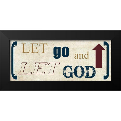 Let Go Black Modern Wood Framed Art Print by Greene, Taylor