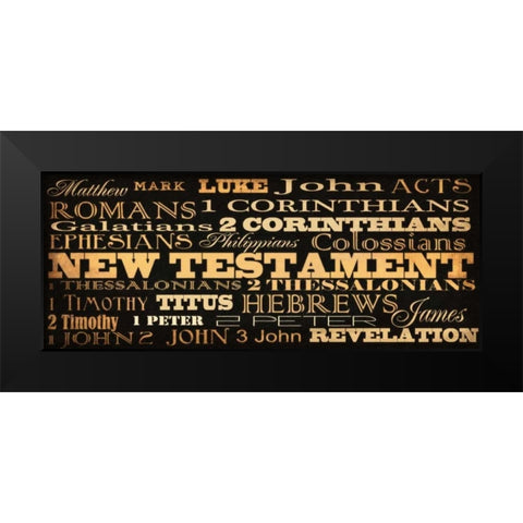New Testament Black Modern Wood Framed Art Print by Greene, Taylor