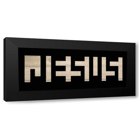 OPTICAL JESUS Black Modern Wood Framed Art Print by Greene, Taylor