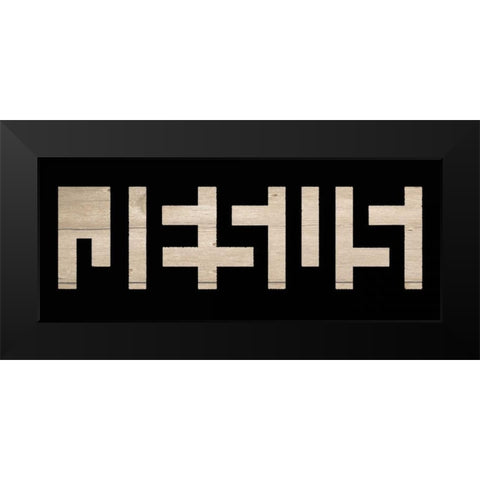 OPTICAL JESUS Black Modern Wood Framed Art Print by Greene, Taylor