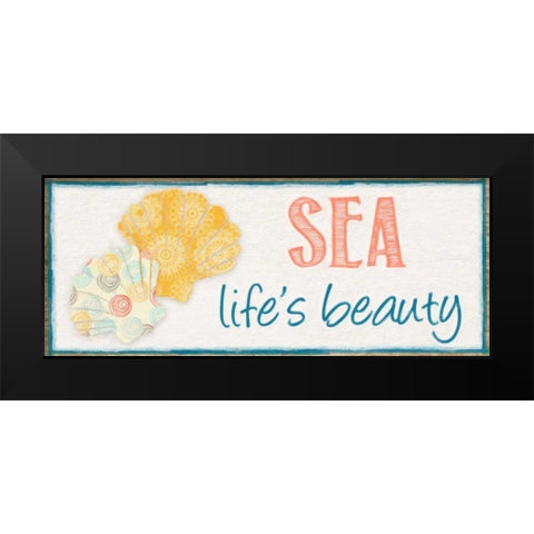 SEA Black Modern Wood Framed Art Print by Greene, Taylor