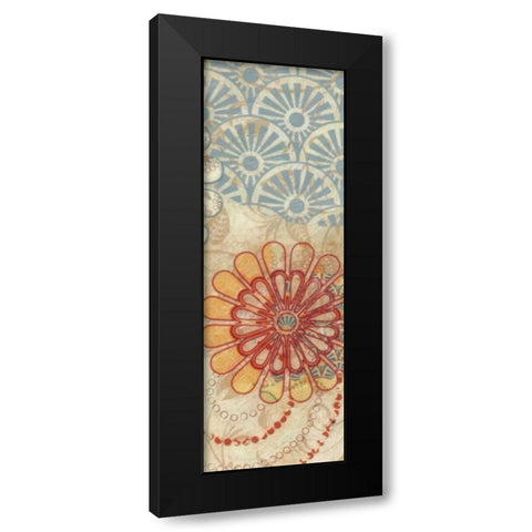 FLORA TRANCE V Black Modern Wood Framed Art Print by Greene, Taylor