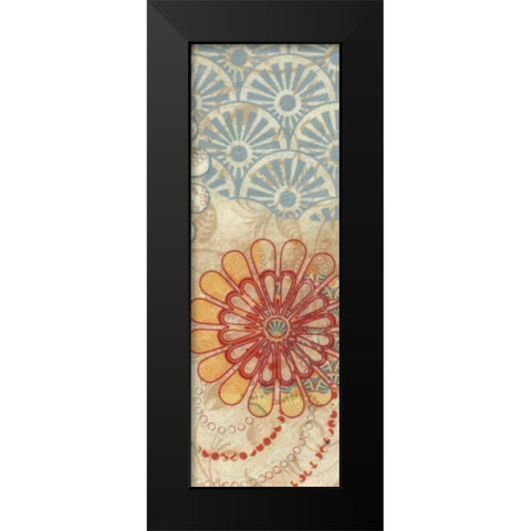 FLORA TRANCE V Black Modern Wood Framed Art Print by Greene, Taylor