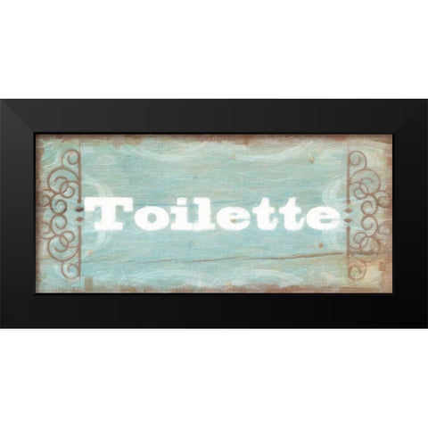 Toilette Black Modern Wood Framed Art Print by Greene, Taylor