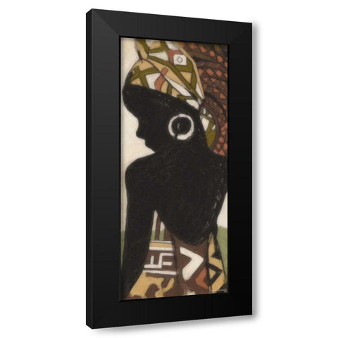 REGALITY PANEL II Black Modern Wood Framed Art Print by Greene, Taylor