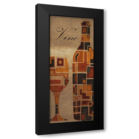 VINO Black Modern Wood Framed Art Print with Double Matting by Greene, Taylor