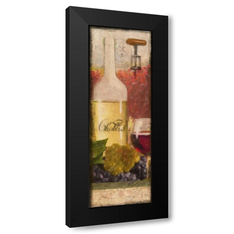 WINE CHABLIS VINEYARD Black Modern Wood Framed Art Print by Greene, Taylor