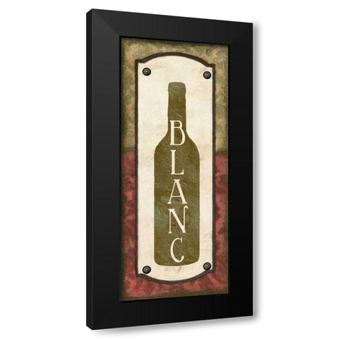 BLANC PANEL Black Modern Wood Framed Art Print by Greene, Taylor